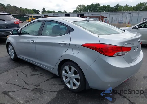 2013 Hyundai Elantra Limited from USA, damaged, VIN 5NPDH4AE1DH246074